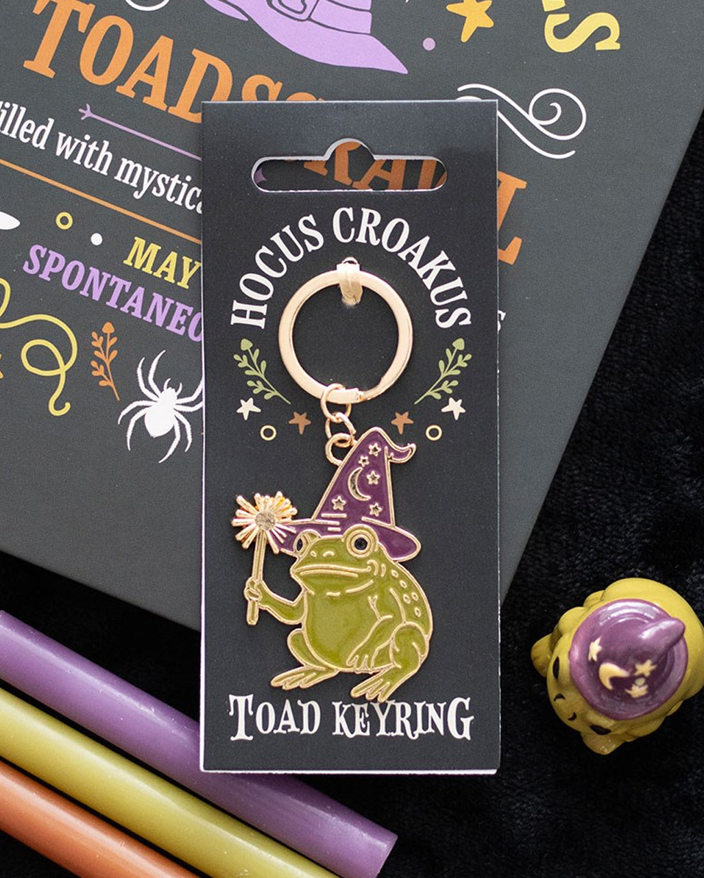 Hocus Croakus – Zauberkröte-Schlüsselanhänger 8cm