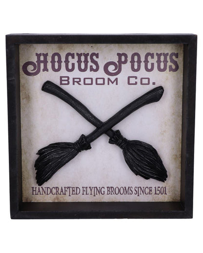 Hocus Pocus Hexenbesen im Bilderrahmen 20cm