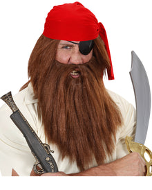 Piraten Perücke mit Bart