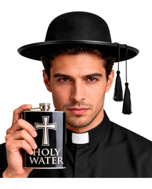 Botella Plana Para Agua Bendita