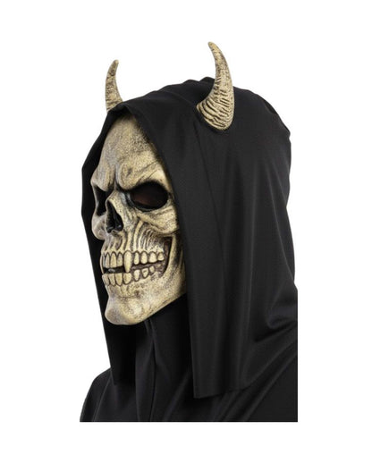 Maschera Horned Reaper con cappuccio, beige