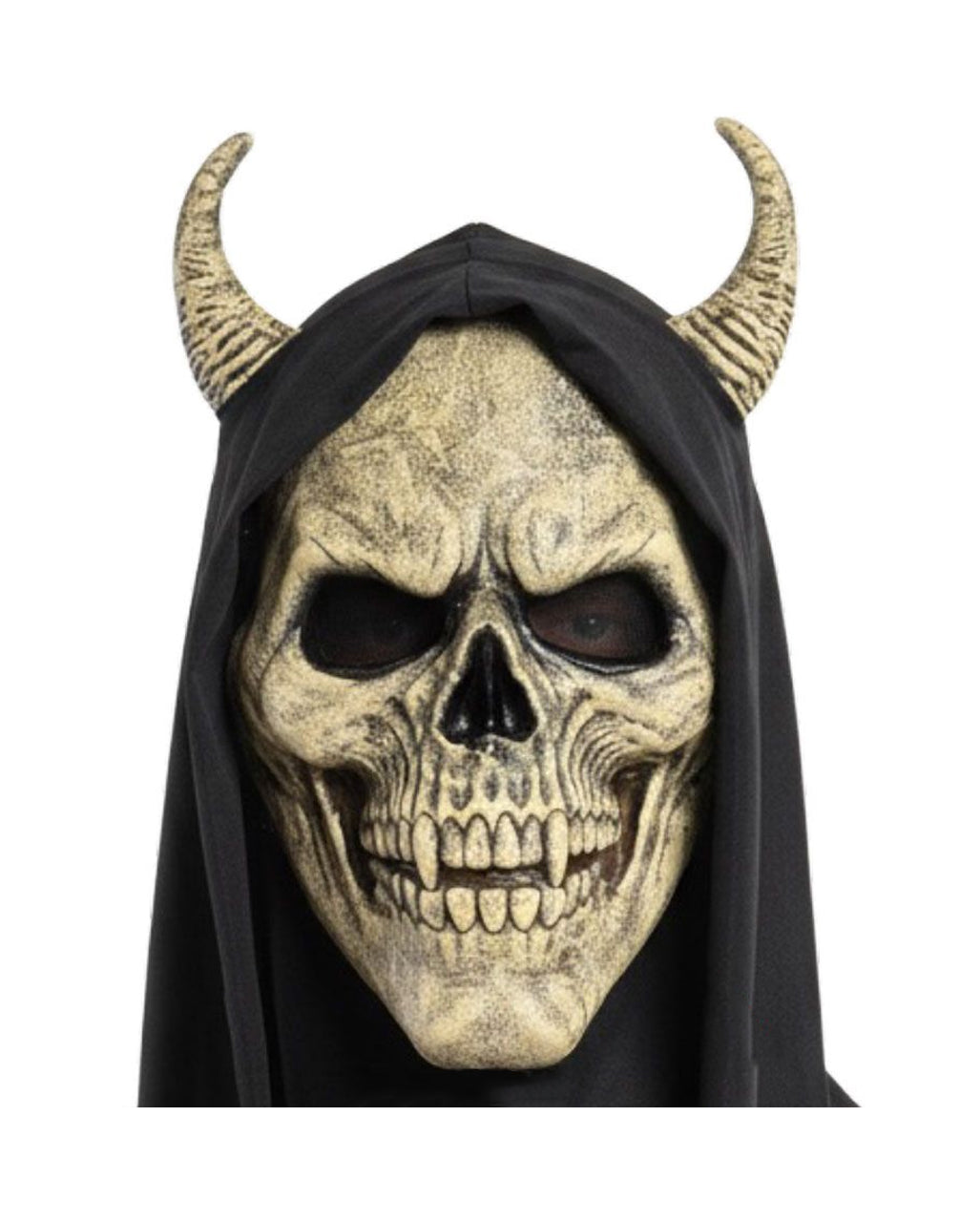 Maschera Horned Reaper con cappuccio, beige