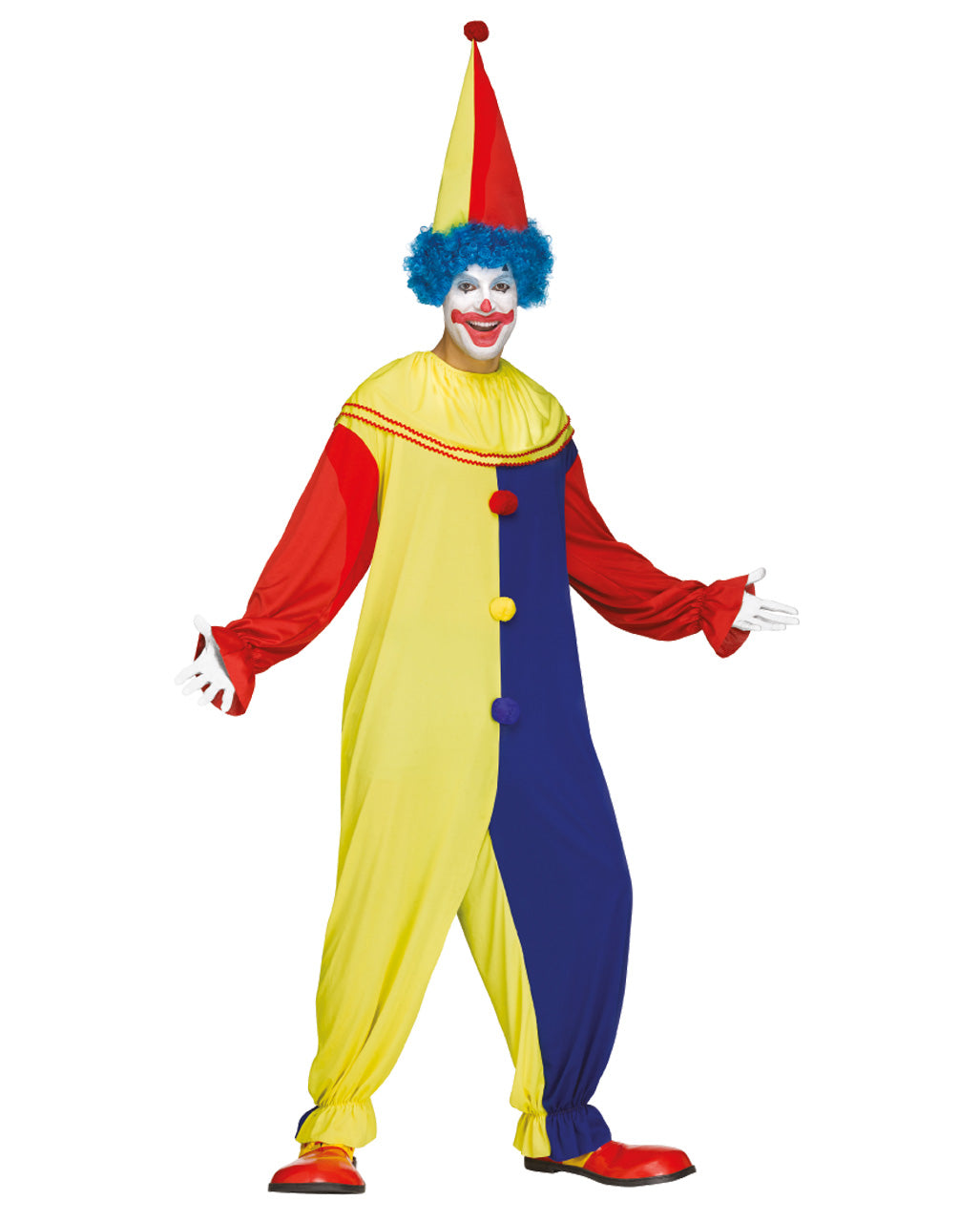 Fasching Clown Kostüm mit Hut