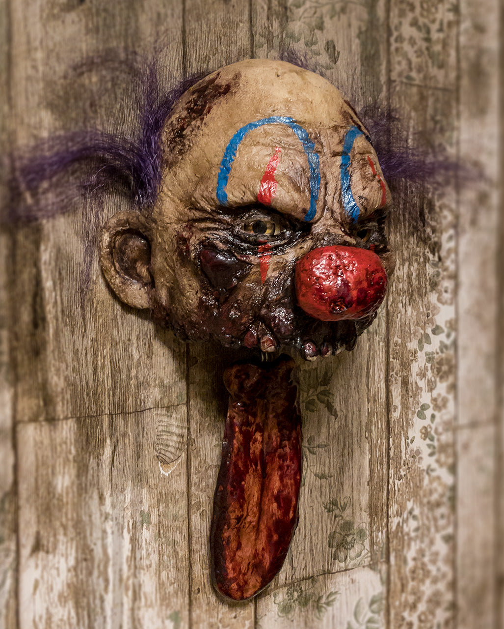Horror Clown Licker Mural With Movement