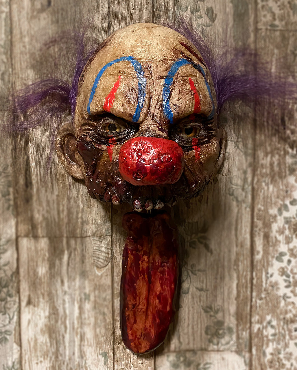 Horror Clown Licker Mural With Movement