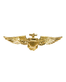 Goldglänzendes Piloten Abzeichen