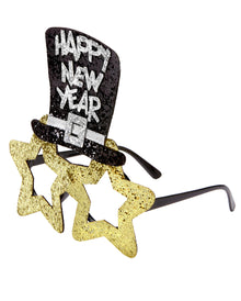 Goldene Happy New Year Brille