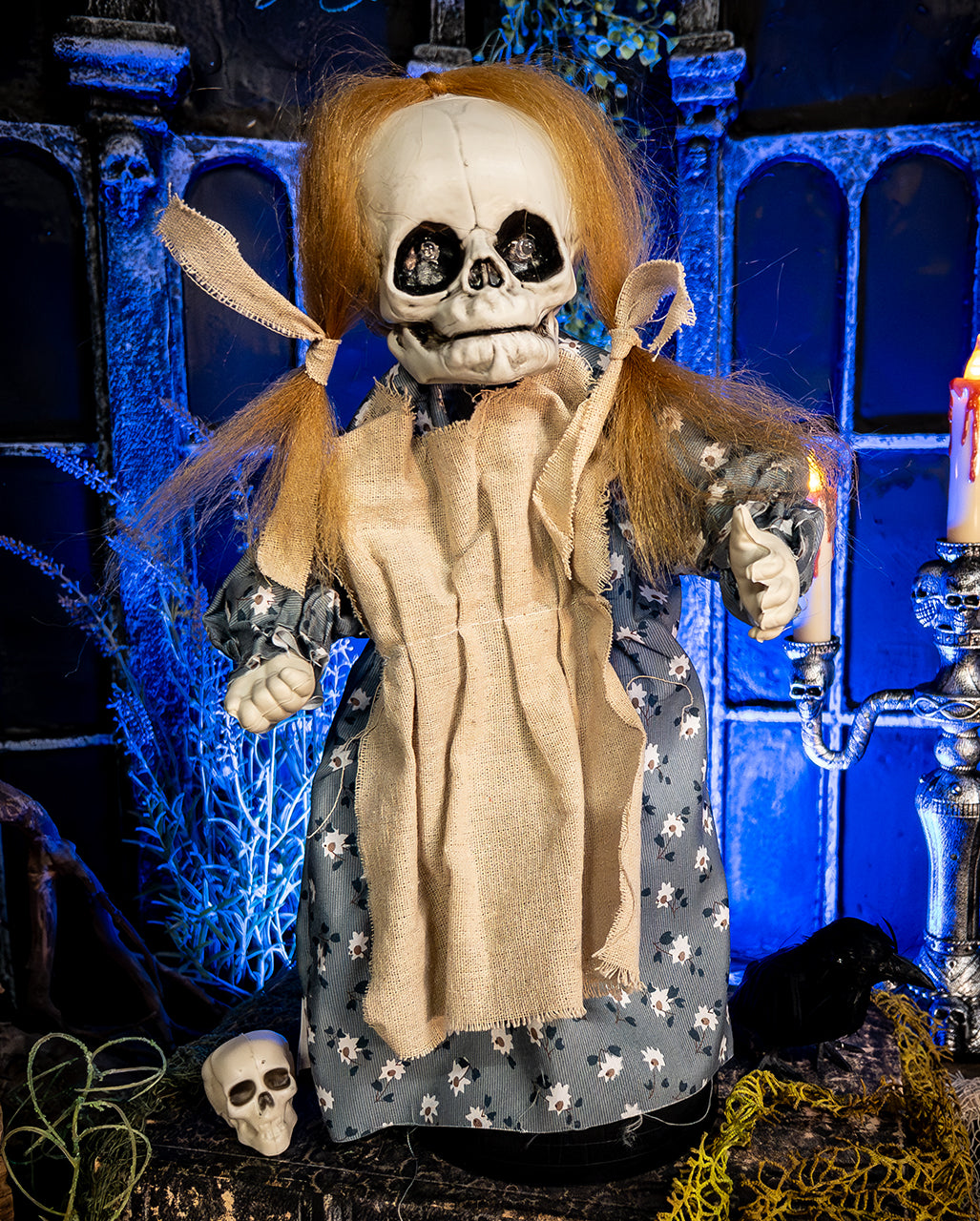 Bouncing Skull Baby Girl With Light & Sound 28cm