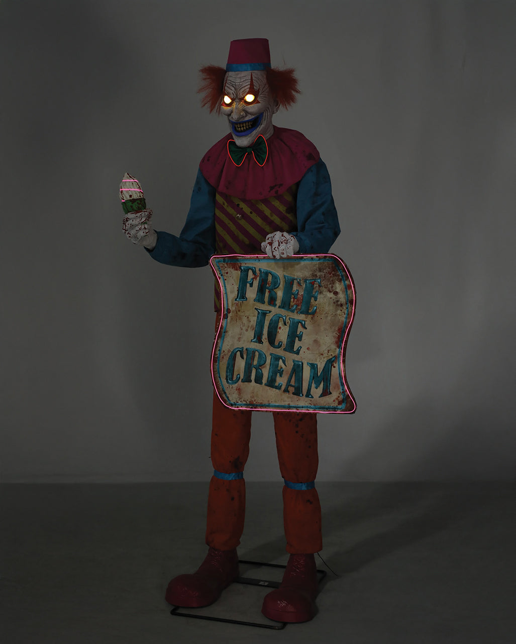 Ice Cream Horror Clown Halloween Animatronic 180cm