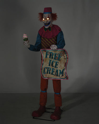 Ice Cream Horror Clown Halloween Animatronic 180cm