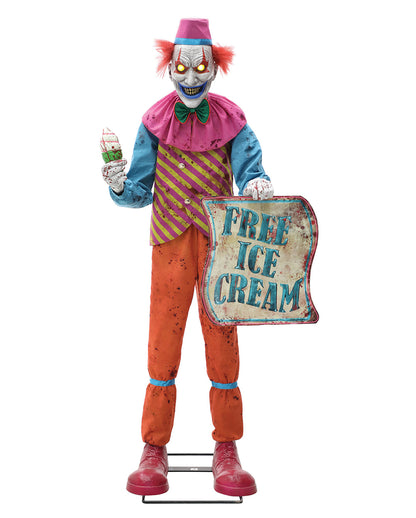 Ice Cream Horror Clown Halloween Animatronic 180cm