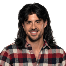 Men’s Black Mullet Wig