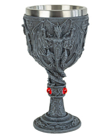 Impressive Dragon Chalice With Gemstones 20cm