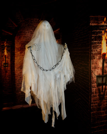 Chained Castle Ghost With Movement, Light & Sound 85cm