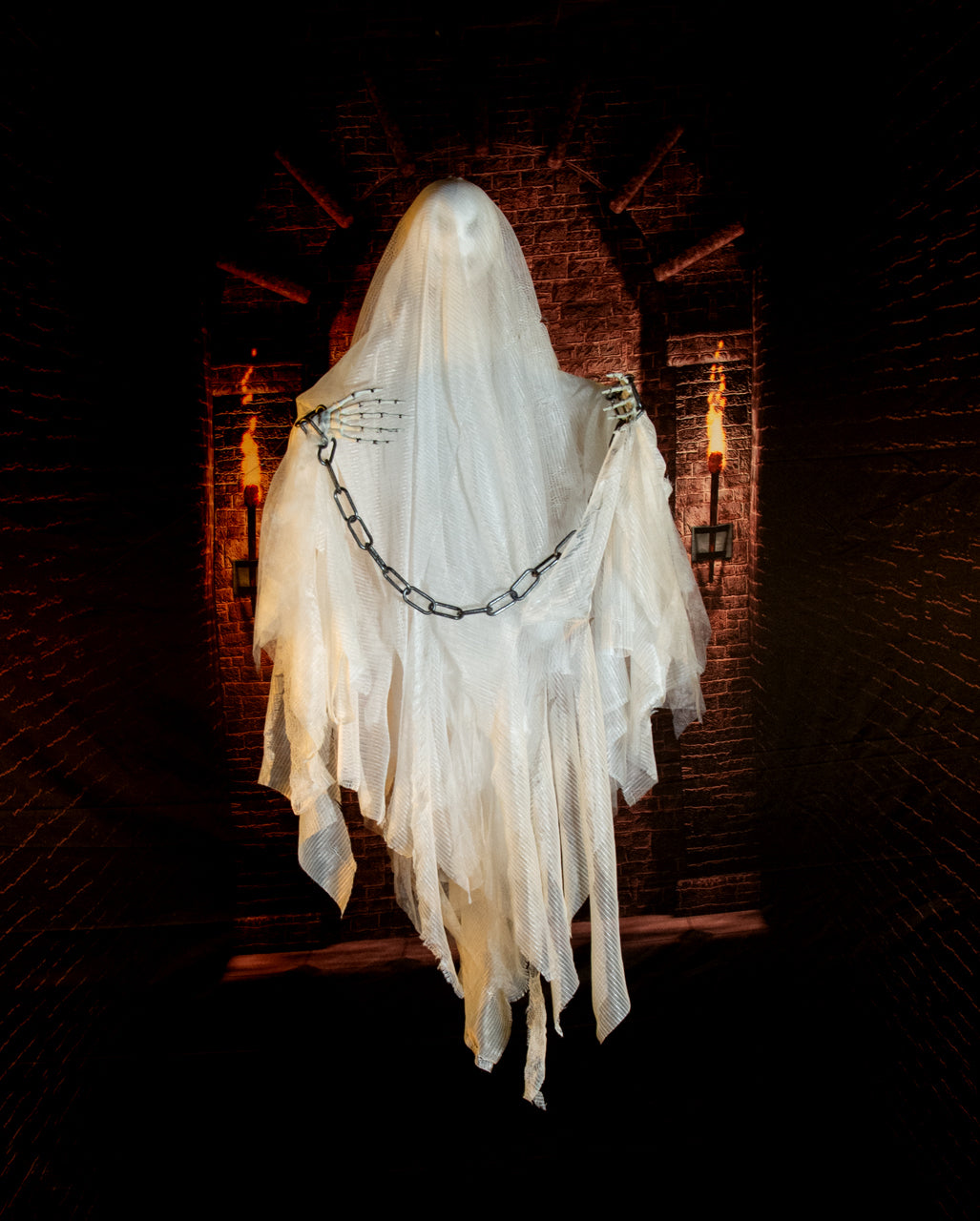 Chained Castle Ghost With Movement, Light & Sound 85cm