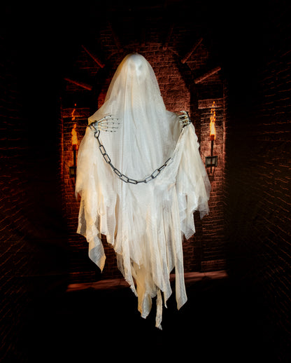 Chained Castle Ghost With Movement, Light & Sound 85cm