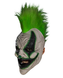 Máscara De Payaso Punk Iroqués Con Pelo Verde