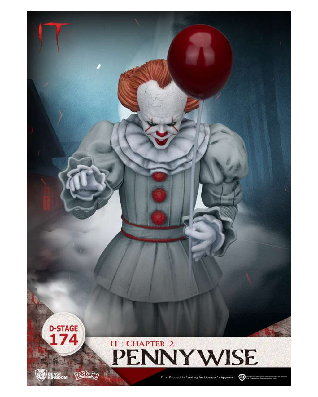 IT: Chapter 2 - Action Figure Di Pennywise D-Stage, 16 Cm