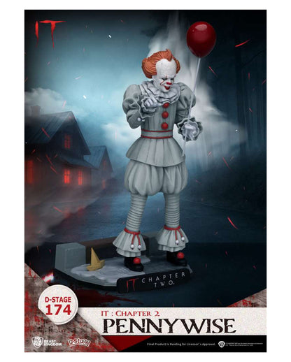 IT: Chapter 2 - Action Figure Di Pennywise D-Stage, 16 Cm