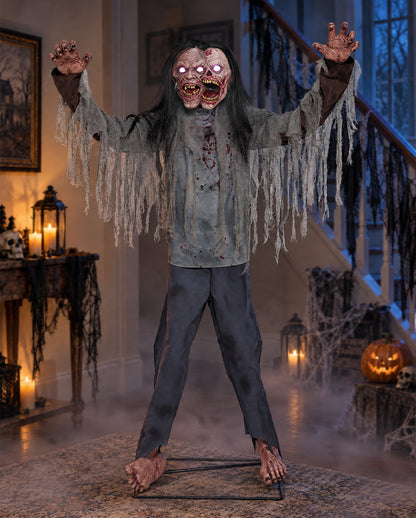 Jack & Jill Zombie Mutant Halloween Animatronic 182cm