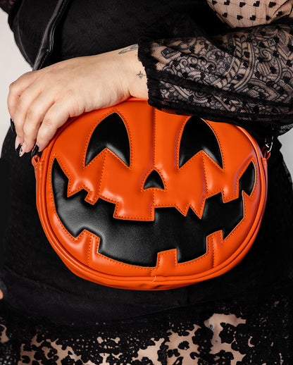 Jack O'Lantern Kürbis Handtasche Orange
