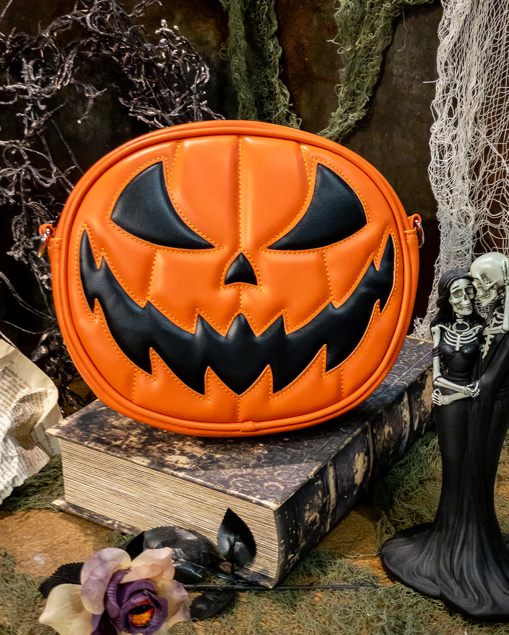 Jack O'Lantern Kürbis Handtasche Orange