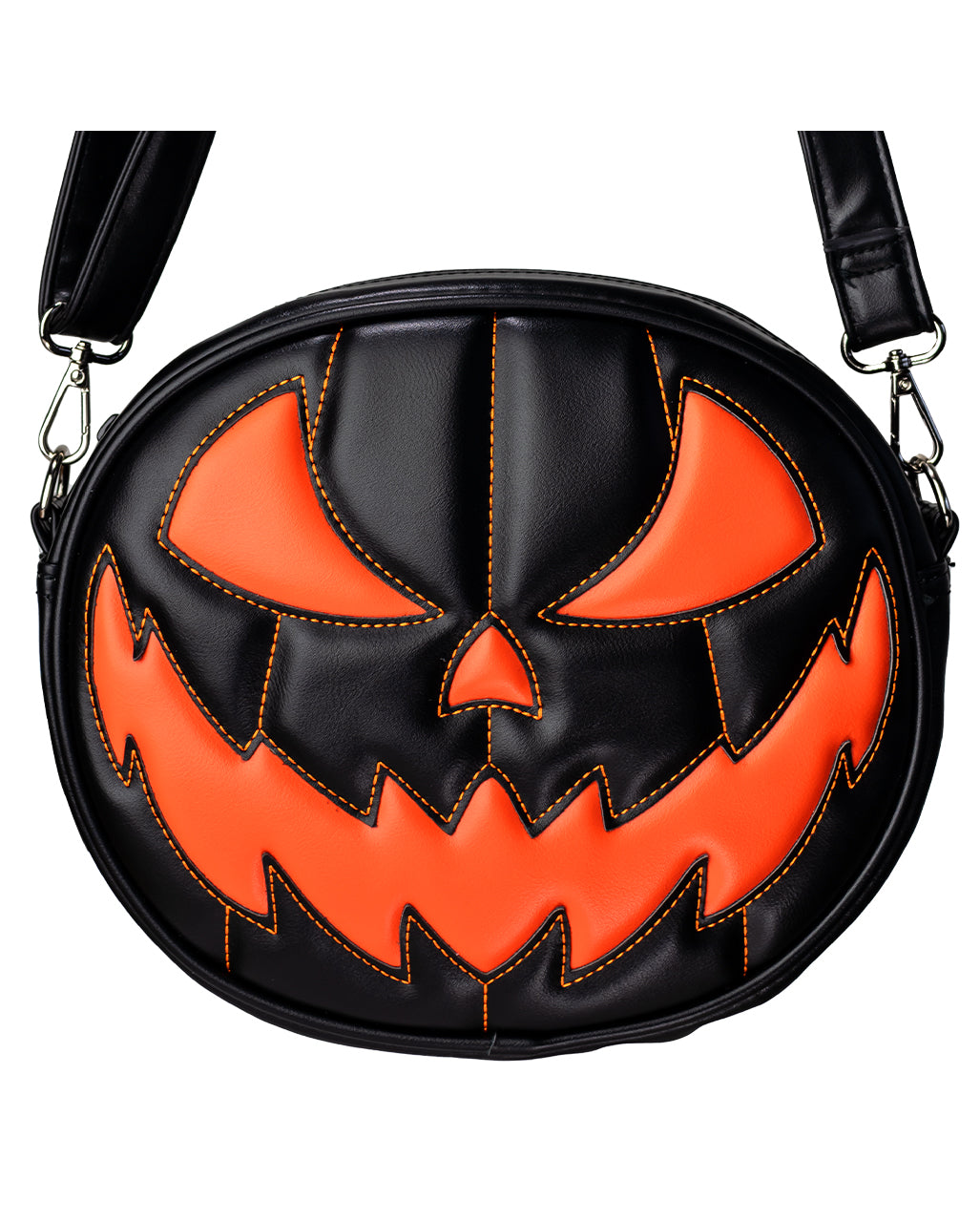 Jack O'Lantern Pumpkin Handbag Black