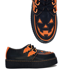 Schwarze Jack O'lantern Trick or Treat Schuhe