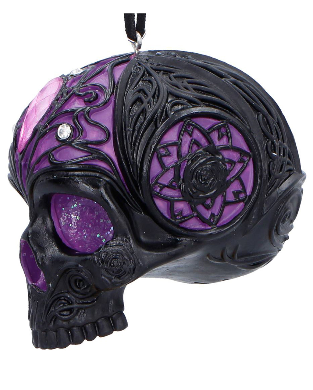 Jewelled Fate Totenkopf Hänge Ornament 6,5cm