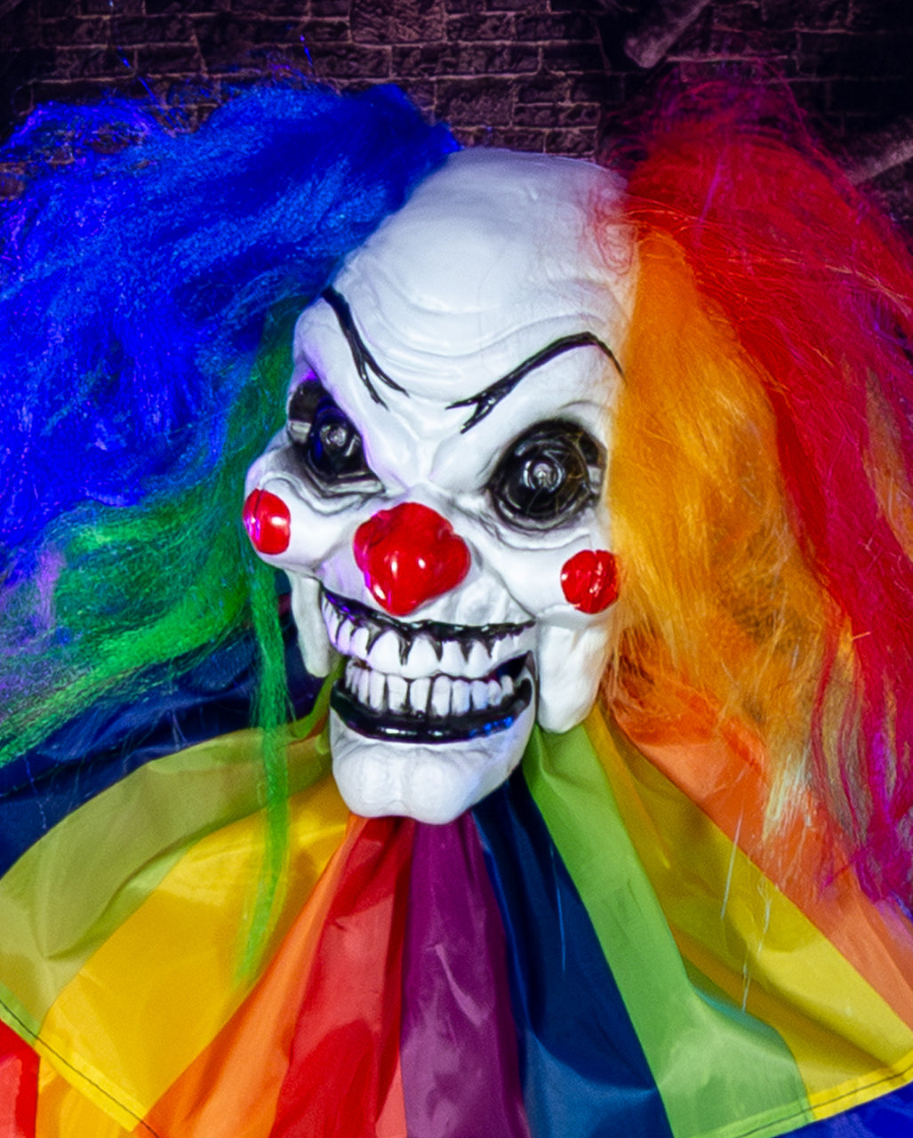 Jingles the Mad Clown Halloween Animatronic 166cm