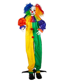 Jingles the Mad Clown Halloween Animatronic 166cm