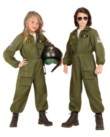 Kampfjet Pilot Kostüm für Kinder