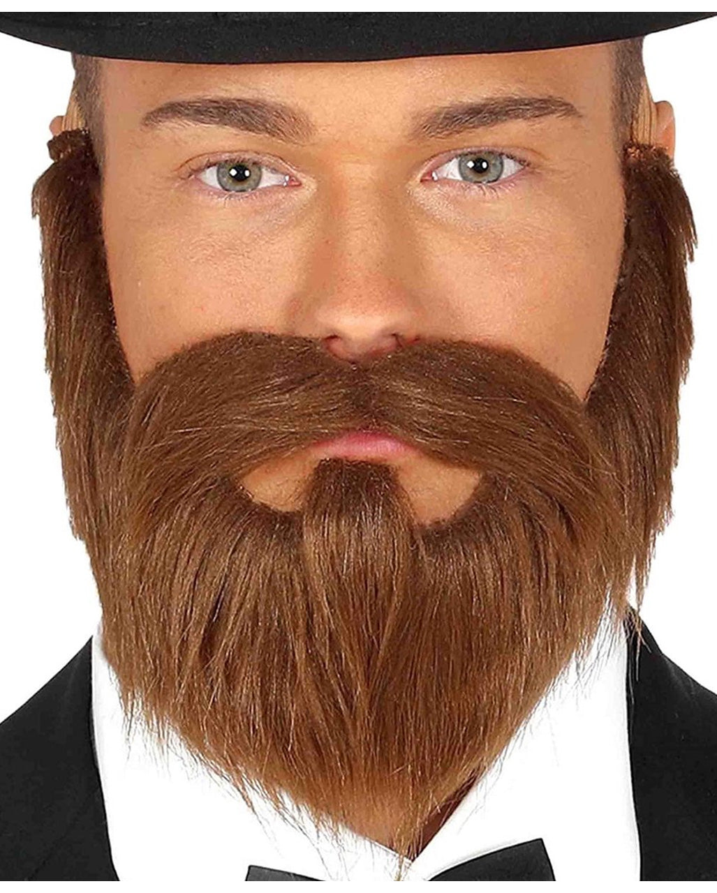 Maroon Full Beard With Moustache