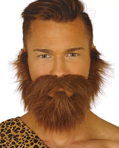 Maroon Full Beard With Moustache