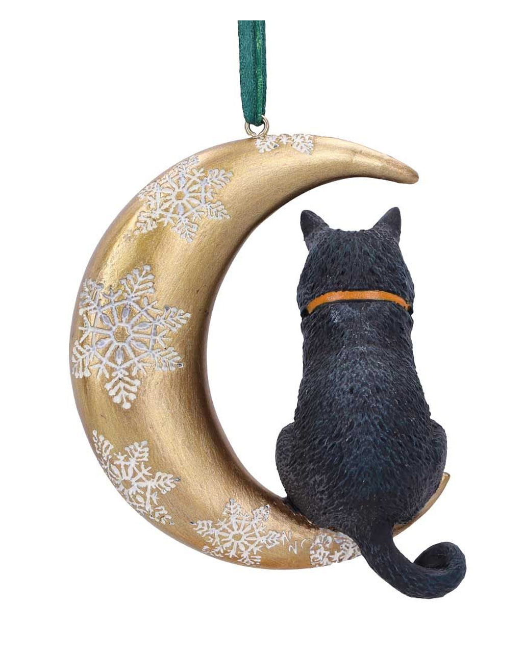 Mond-Katze Weihnachtskugel 9cm
