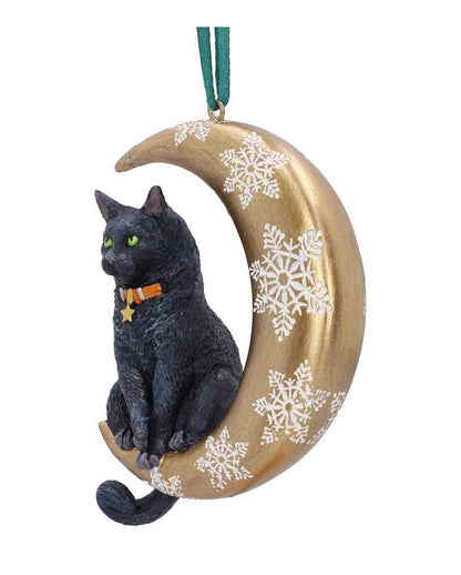 Mond-Katze Weihnachtskugel 9cm