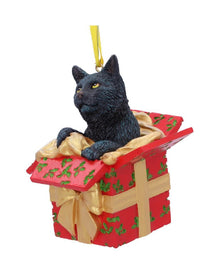 Katze in Geschenk Weihnachtskugel 9cm