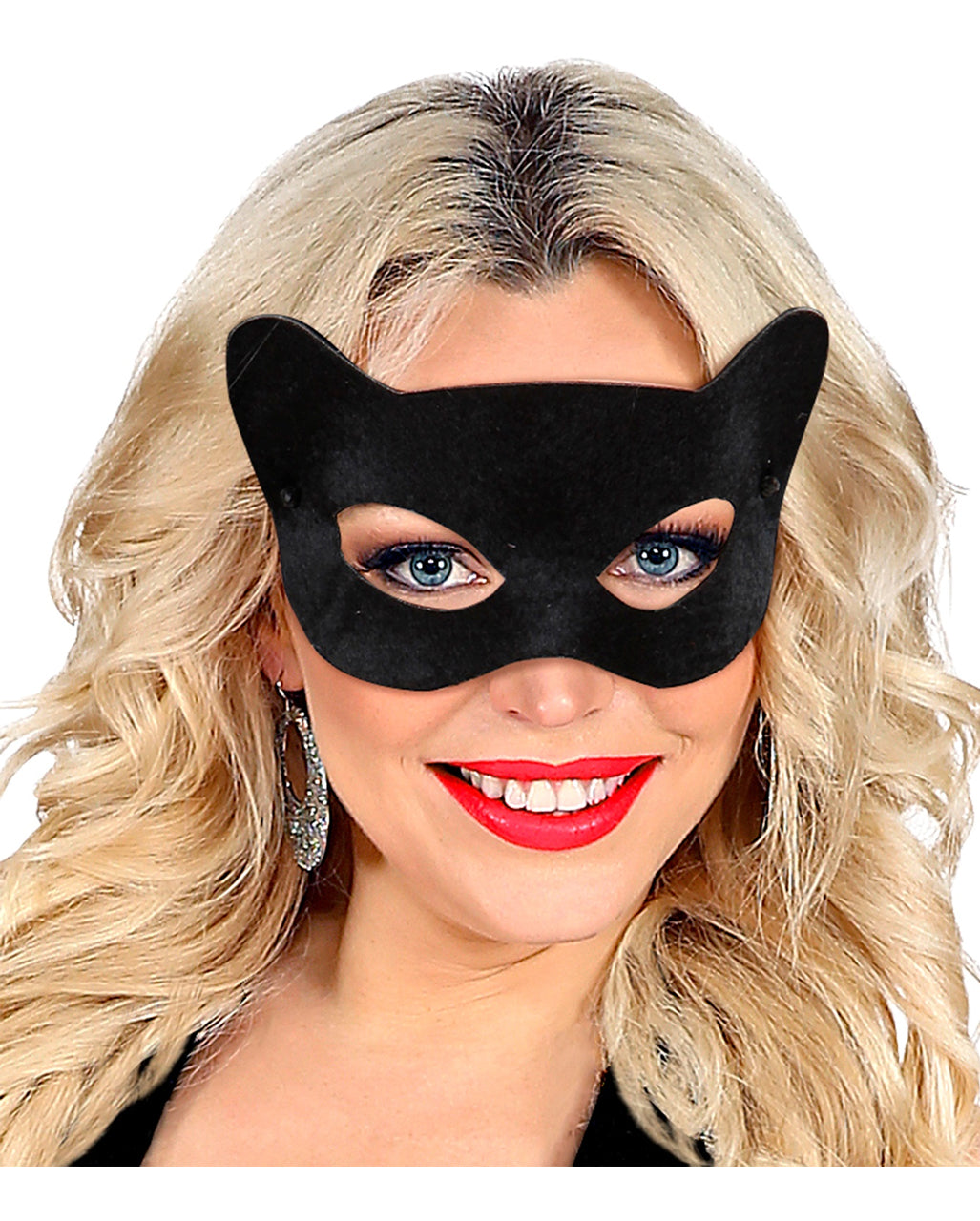 Schwarze Katzenaugen Maske