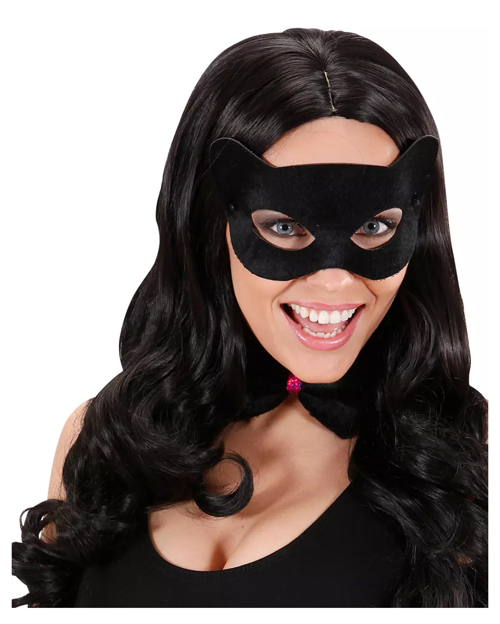 Schwarze Katzenaugen Maske
