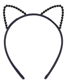 Katzenohren Haarreif mit Glitzersteinchen