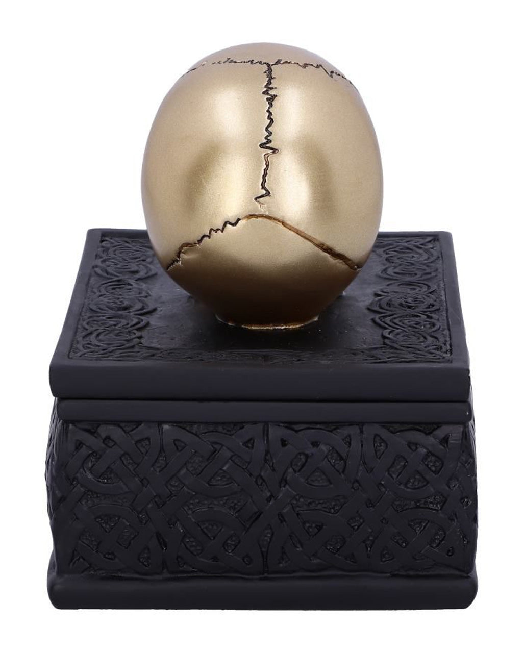 Keltische Box mit Goldenem Totenschädel