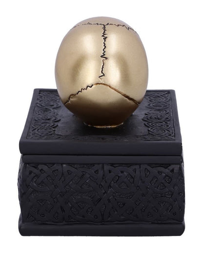 Keltische Box mit Goldenem Totenschädel