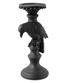 Kerzenleuchter mit schwarzem Raben 29cm