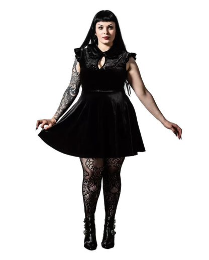 KILLSTAR Amaymon Kragenkleid