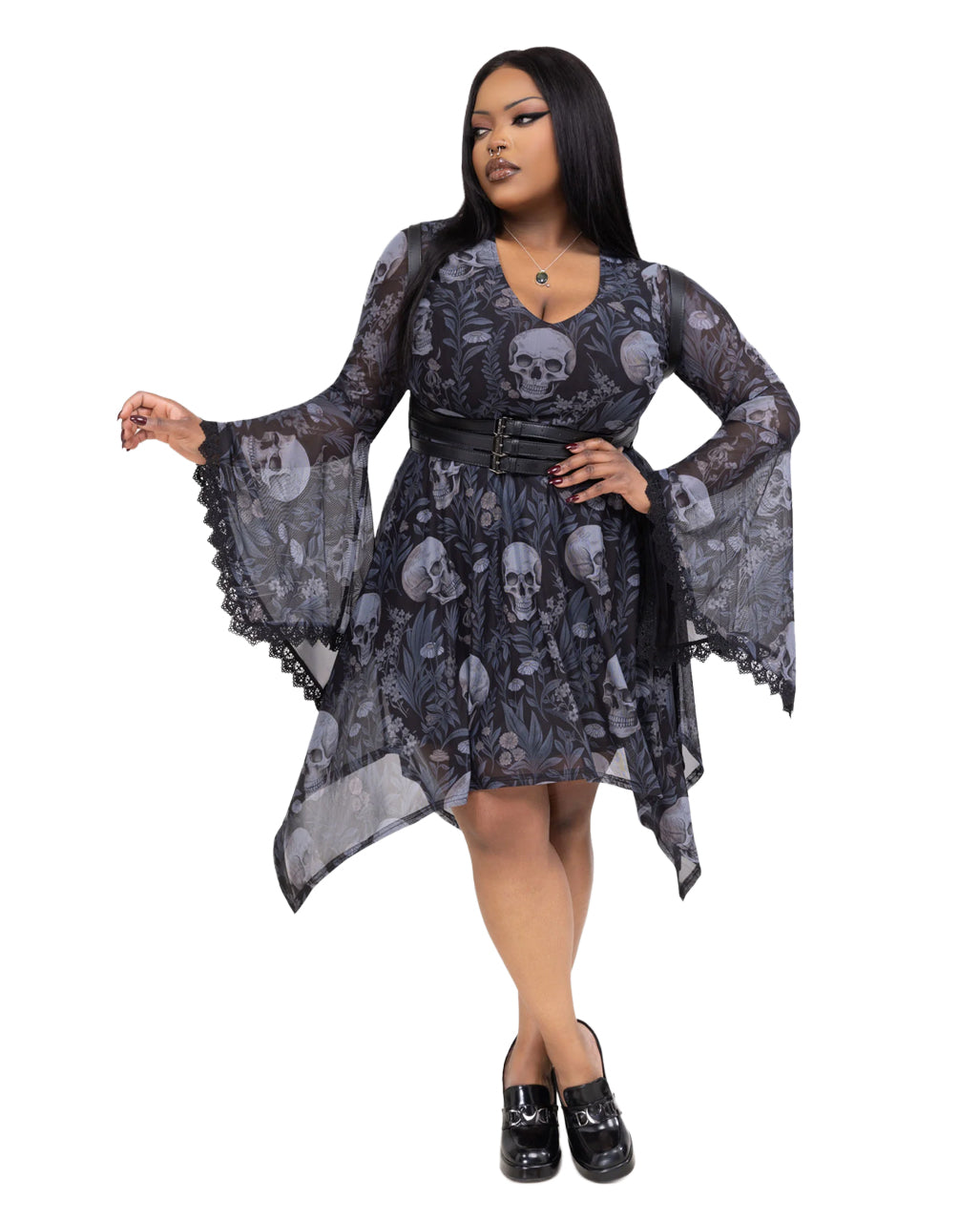 Death's Head Skater Kleid KILLSTAR