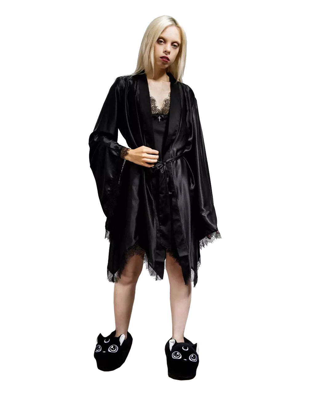 KILLSTAR Devils Lullaby Satin Robe