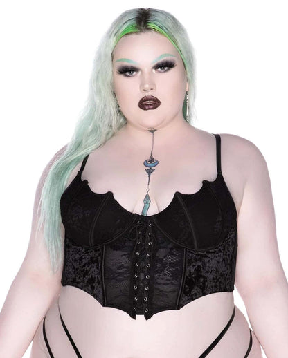KILLSTAR Fledermaus Spitzen Bustier