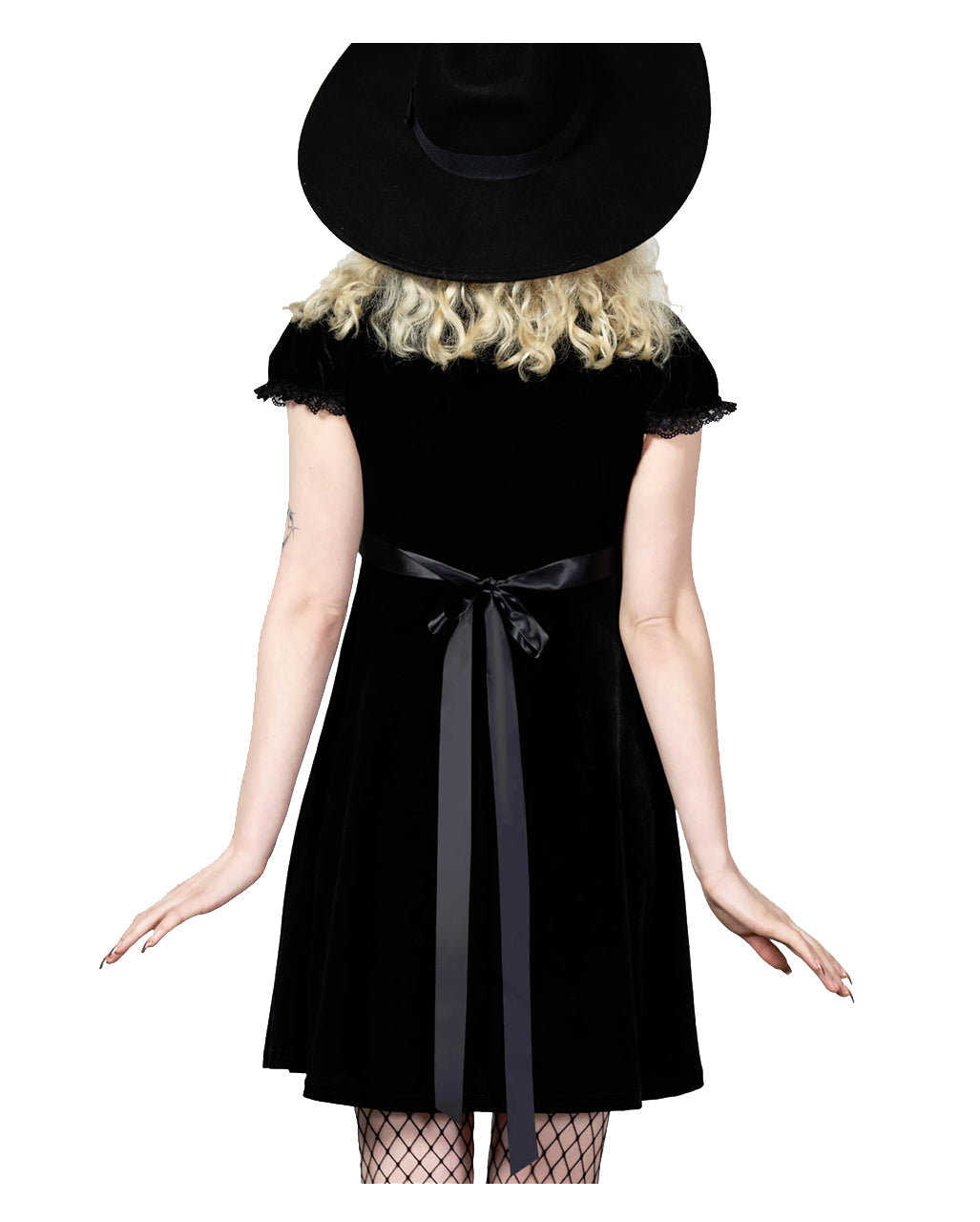 Heather Babydoll Kleid Schwarz KILLSTAR