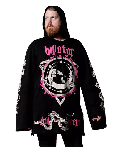Meditate Longline Hoodie KILLSTAR