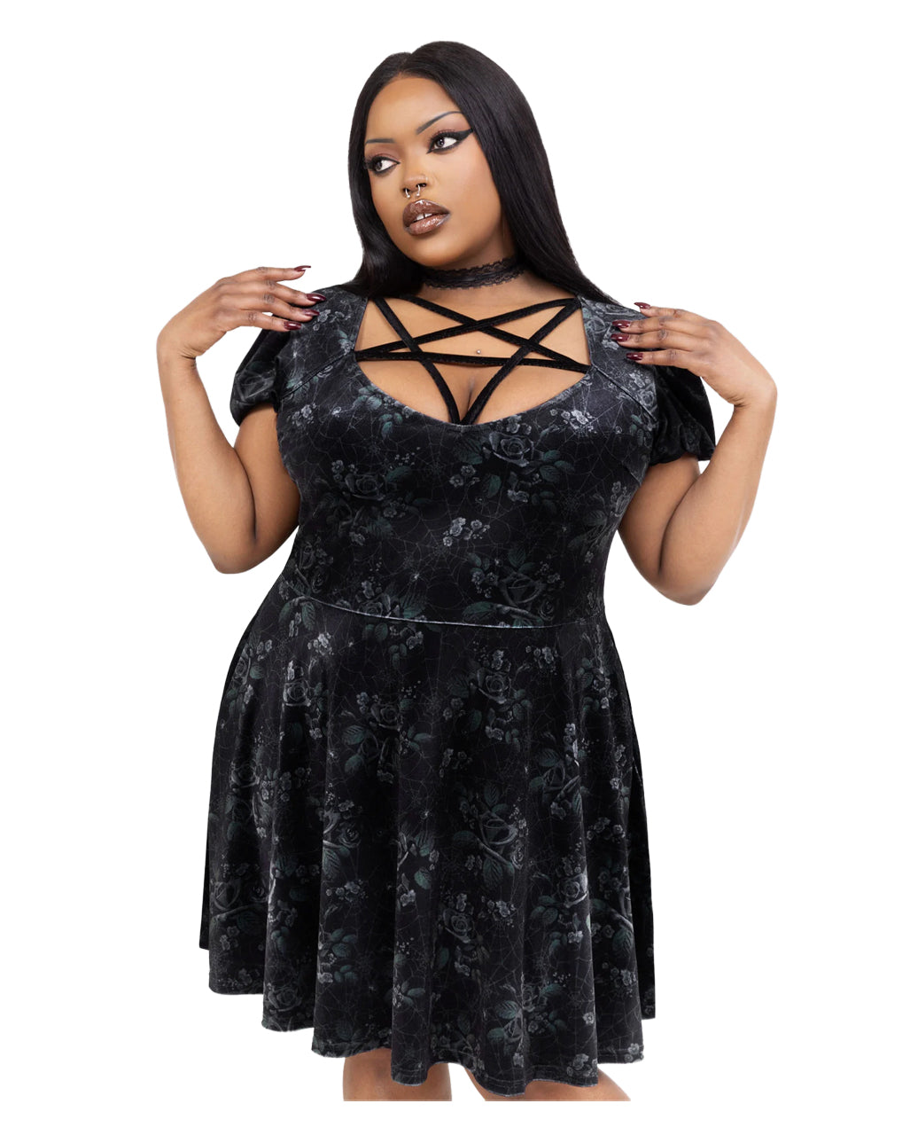 Moonlit Pentacle Kleid KILLSTAR